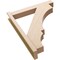 Ekena Millwork 6-in W x 34-in D x 42-in H Balboa Block Rough Cedar Woodgrain TimberThane Outlooker, Primed Tan OUTUR060X34X42BOA44RCPR - alternate 4